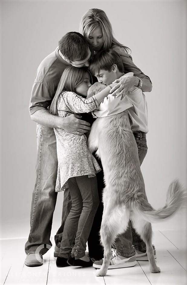 Abrazo mascota